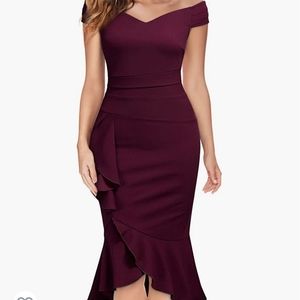 Off the shoulder bodycon dress